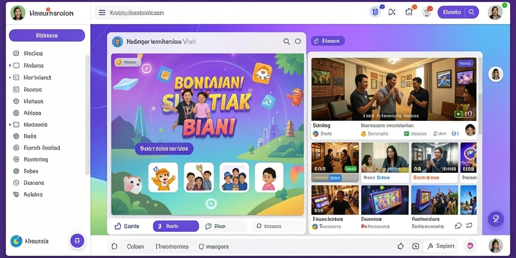 Tangkapan layar memperlihatkan interaksi dengan pemain lain.