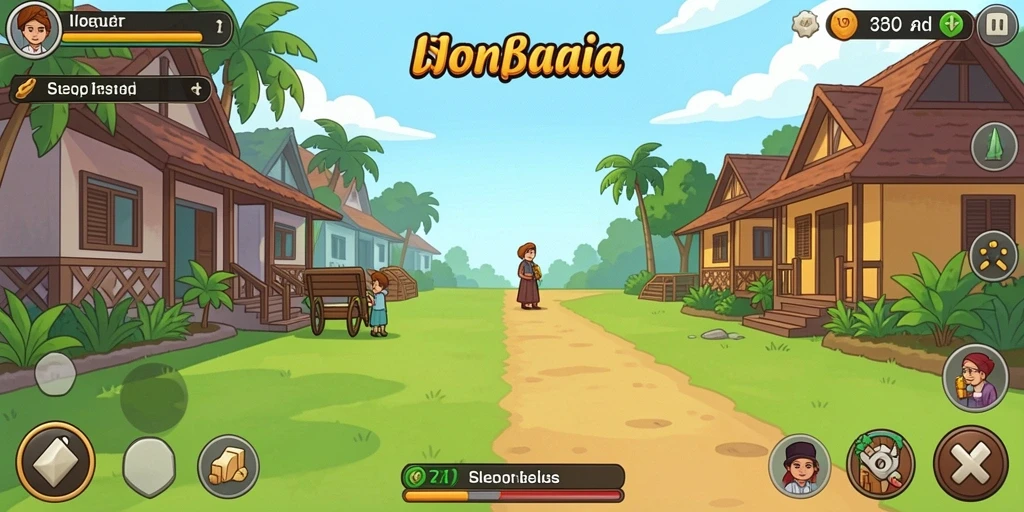 Interaksi komunitas yang menyenangkan di dalam game.