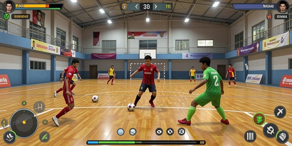 Cuplikan pertempuran seru melawan musuh kuat.