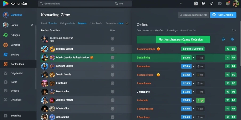 Pengguna dapat berinteraksi langsung dengan pemain lain melalui fitur chat dan forum.